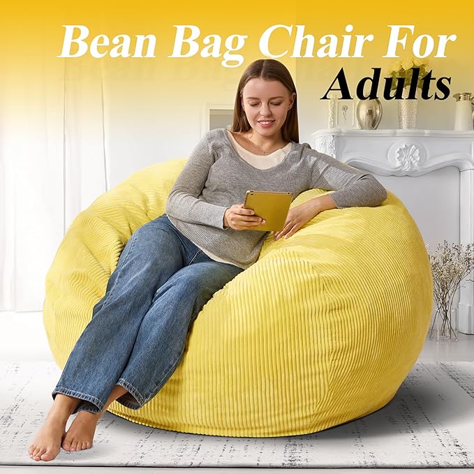 3.5FT Bean Bag Chairs Teardrop Bean Bag Chair - Image 3