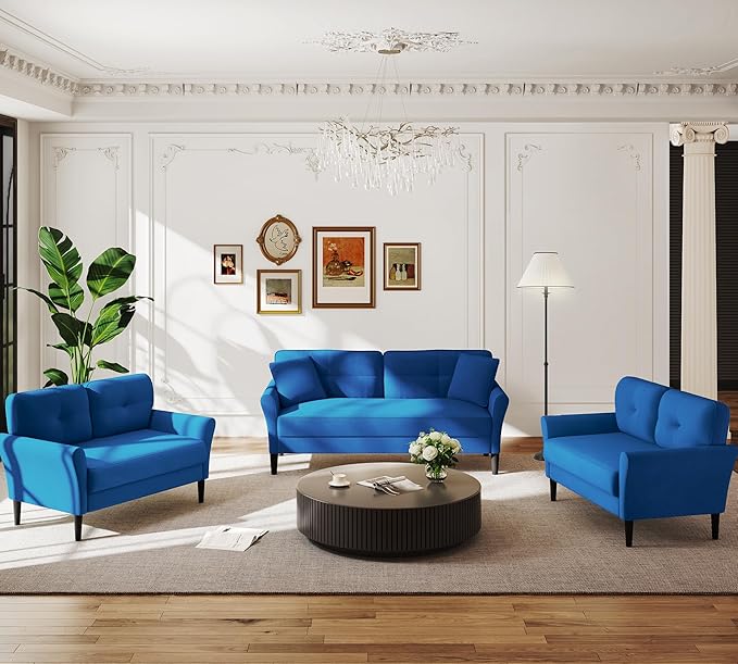 Small Sofa Couch, Soft Velvet Love Seat Couches, Small Couch - Image 6