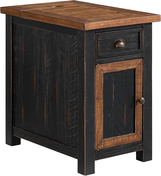 Martin Svensson Home Solid Wood Black and Honey Monterey Chairside End Table - Image 2