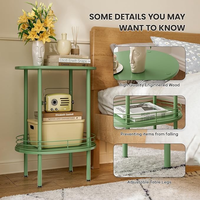Small Round Side Table, Bedside Table - Image 4