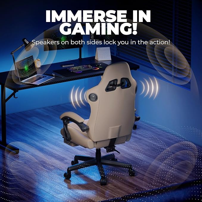 GTPLAYER ACE-PRO Music Gaming Chairs – Built-in Speakers, App Support & - Image 4