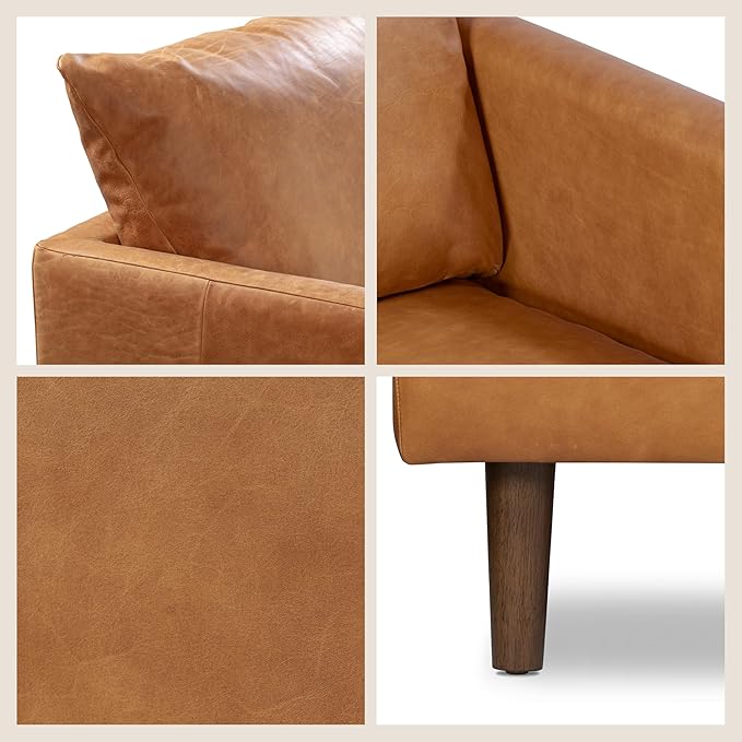 Poly & Bark Girona Leather Couch - Image 6