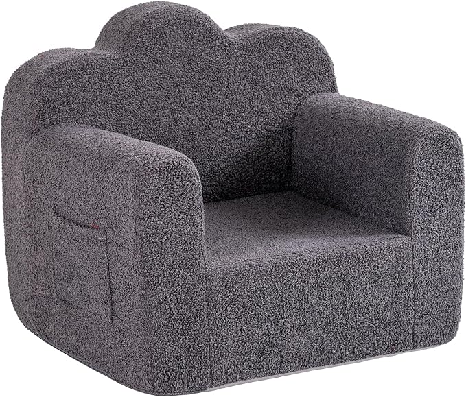 Tiita Kids Couch Plush Toddler Chair, Cloud-Like Glow in The Dark Kids Sofa by TiitaHome