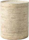 COSIEST Outdoor Side Table, Cylinder Shaped MgO Patio End Table, Lightweight by COSIEST