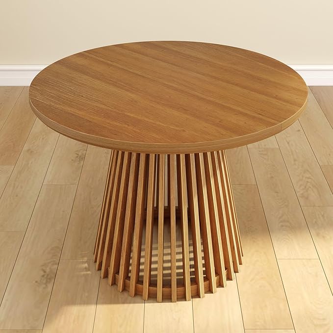 Plank+Beam Lido Round Dining Table, Minimalist Kitchen Table - Image 7