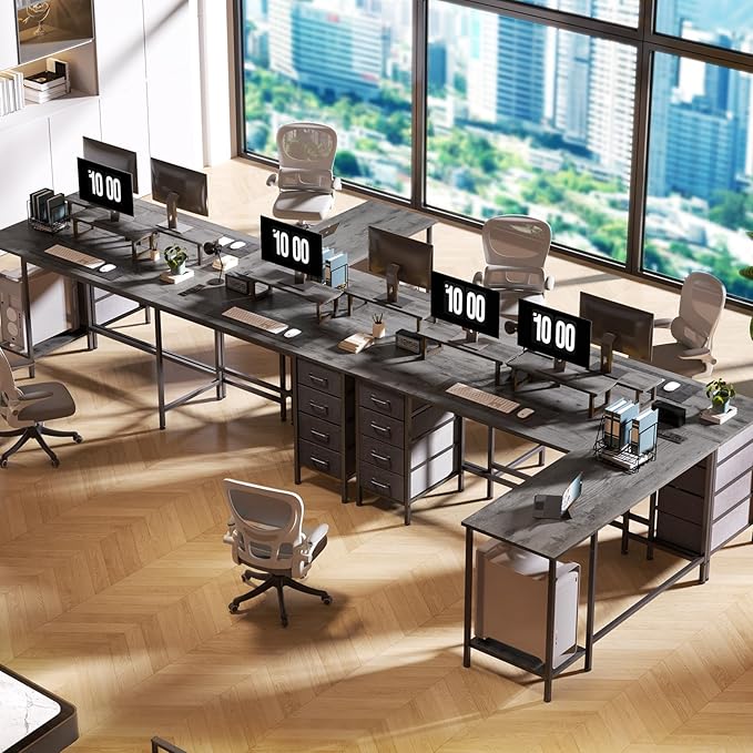 59 inch L Shaped Computer Desk - Image 2