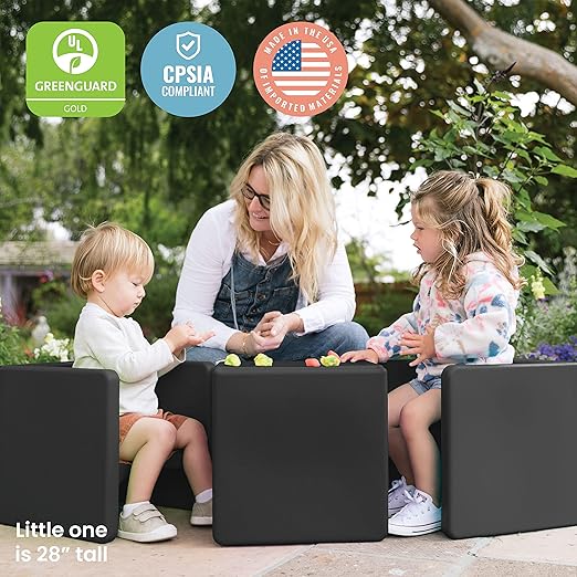 ECR4Kids Tri-Me Table and Cube Chair Set - Image 7