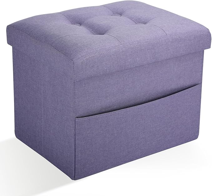 Ottoman Storage Ottoman Foot Rest Stool Foldable Bench by DOCVANIA