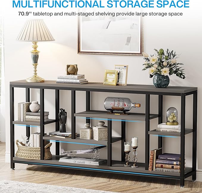 Tribesigns Console Sofa Table, 70.9 inch Extra Long Console Table Behind Couch - Image 6