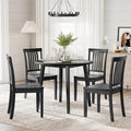 COLAMY Wooden Dining Room Chairs Set of 4, Spindle High Back Windsor Kitchen by COLAMYINC