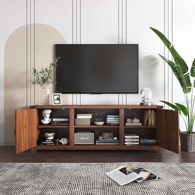 YESHOMY Modern Farmhouse TV Stand - Image 5