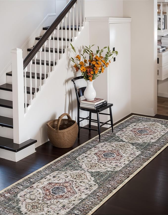Lahome Oriental Hallway Runner Rug, 2.5x8 Kitchen Runner Non Slip Ultra-Thin - Image 4