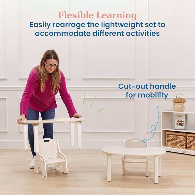 ECR4Kids Little Learner Table and Chair Set, Kids Furniture - Image 5