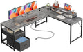 PRAISUN 63 Inch L Shaped Desk by PRAISUN
