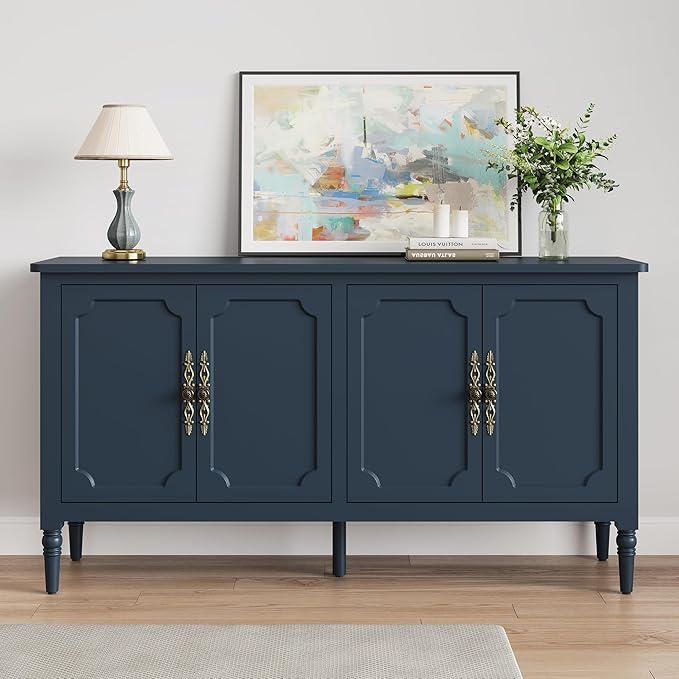 Console Cabinet, Wood Buffet Cabinet, Media Cabinet by FansaFurn