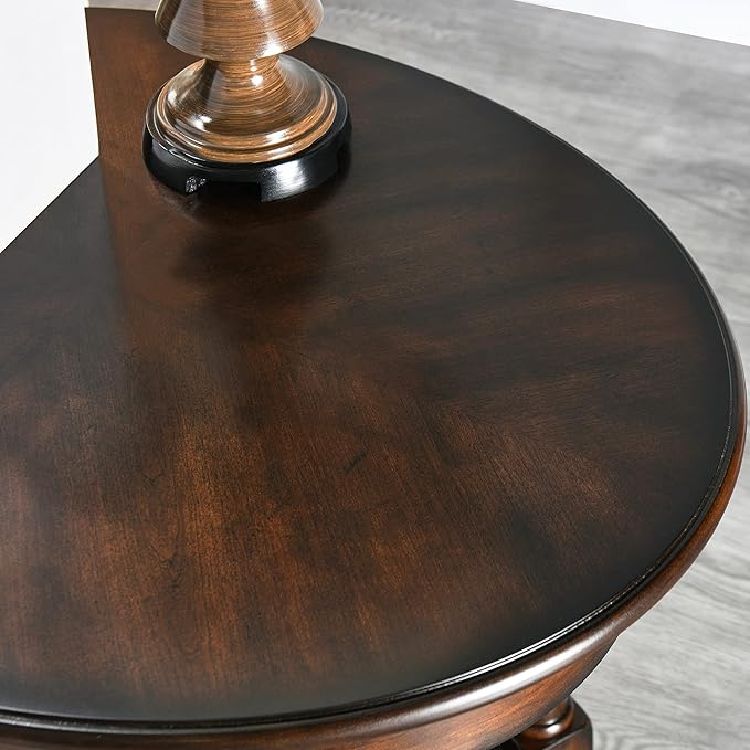 LEEMTORIG Oval Round End Table - Image 7