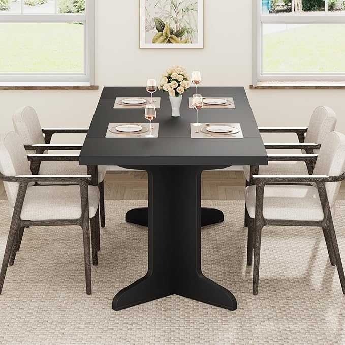 71" Dining Table for 6 to 8 People, Modern Dinner Table - Image 4
