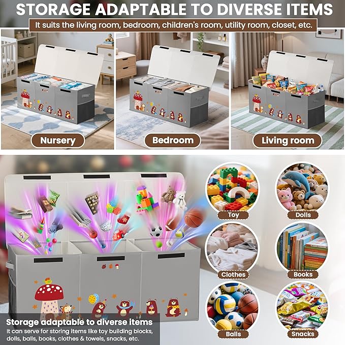 120L Large Toy Storage Box - Image 5