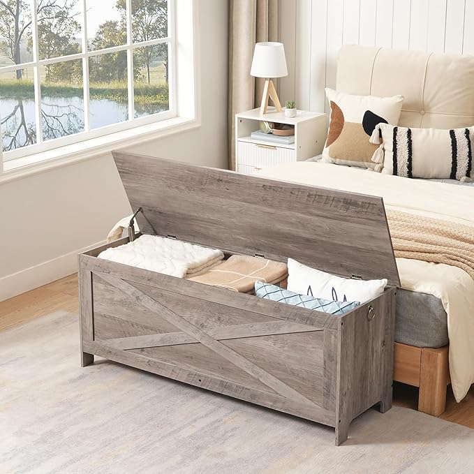 47.2" Toy Chest, Sturdy Entryway Storage Chest - Image 2