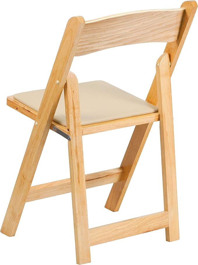 Flash Furniture 2 Pack HERCULES Series Natural Wood Folding Chair - Image 12