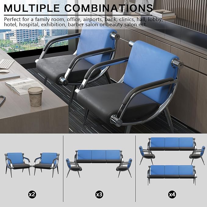 wonline 3 Seat Waiting Room Chair - Image 4