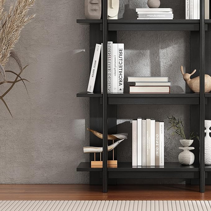 Christopher Knight Home Milio Modern 4 Shelf Bookcase, Acacia Solid Wood Book - Image 4