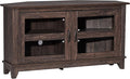 ROCKPOINT Modern Farmhouse 44inch Corner Universal TV Stand Living Room Storage by ROCKPOINT