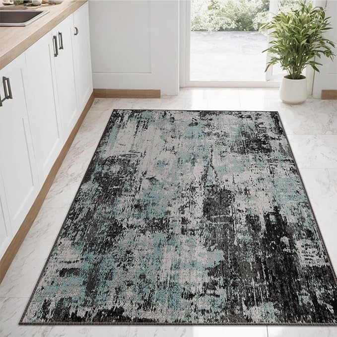 Washable Area Rugs 3'x5' Non-Slip Modern Abstract Soft - Image 7