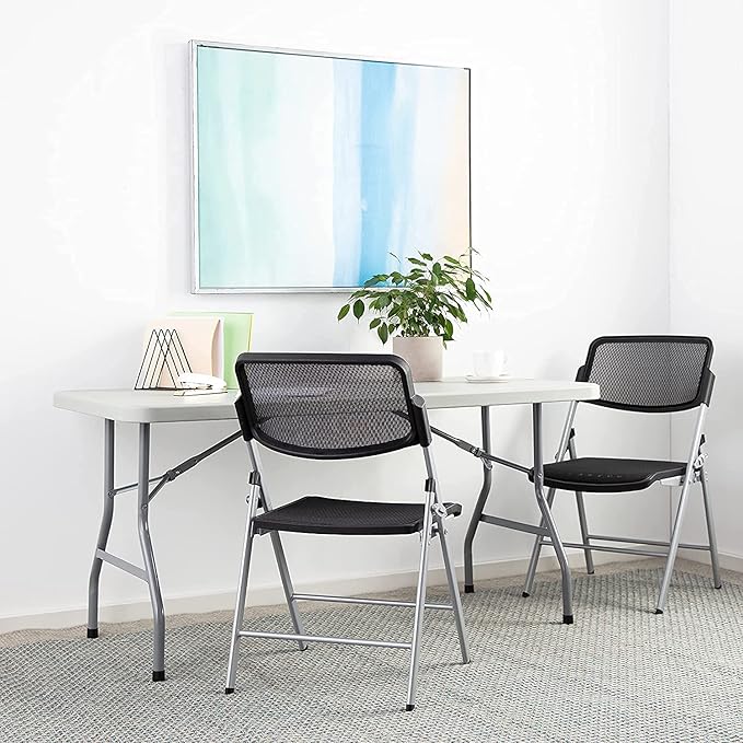 Office Star Resin Multipurpose Rectangle Folding Table - Image 8