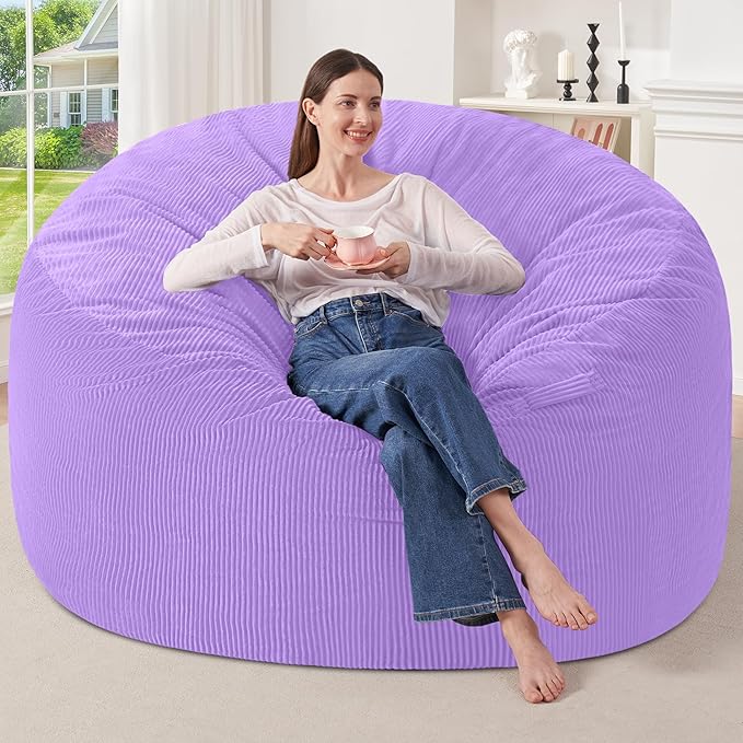 HABUTWAY 6FT Bean Bag Chair, Giant Bean Bag Chairs by HABUTWAYMakeYourLifeComfortable
