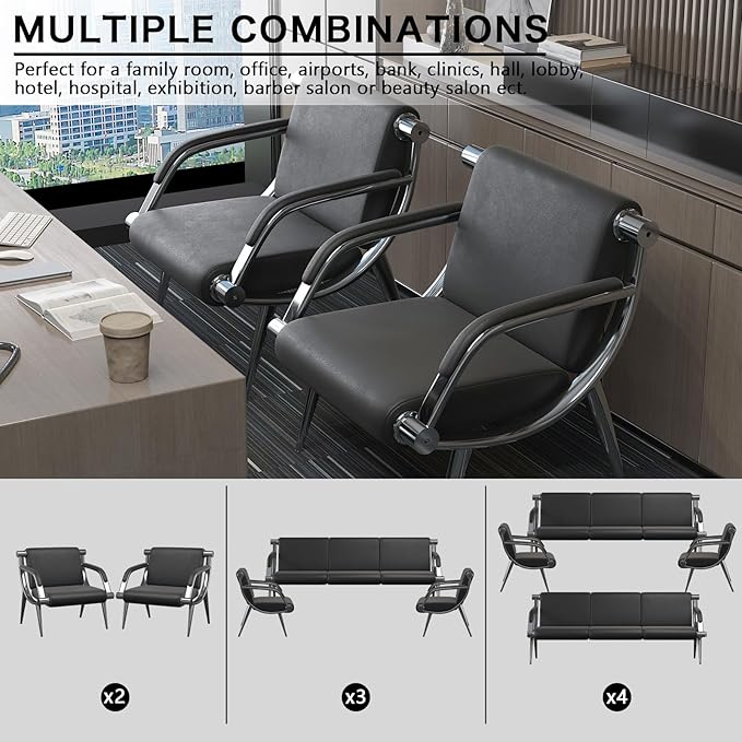 wonline 5 Seat Waiting Room Chair - Image 3