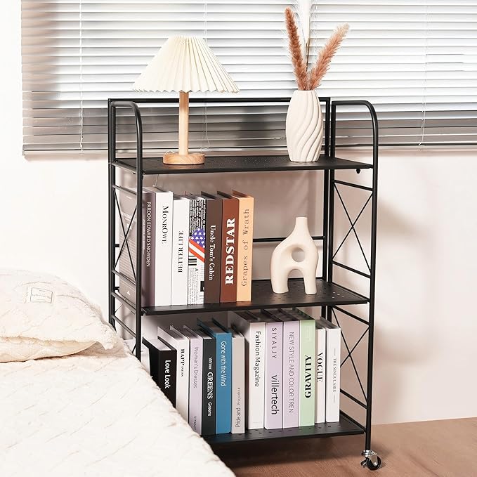 Foldable 3-Tier Metal Shelf - Image 5