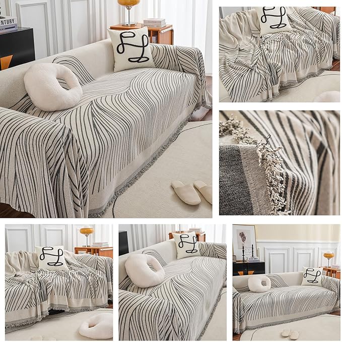 STACYPIK Stylish Striped Sofa Cover - Image 6