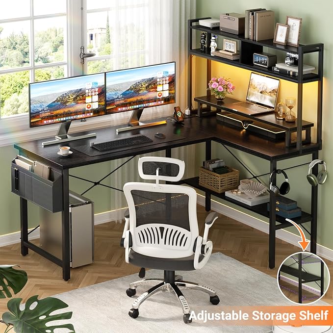 Aheaplus L Shaped Gaming Desk - Image 5