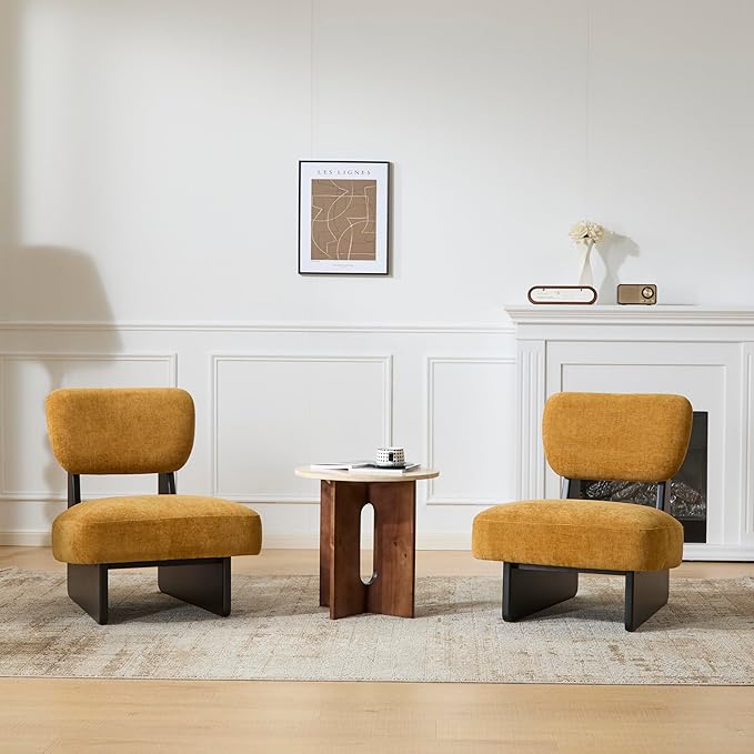 Christopher Knight Home Mores Low Profile Accent Chair Set of 2, Modern Living - Image 4