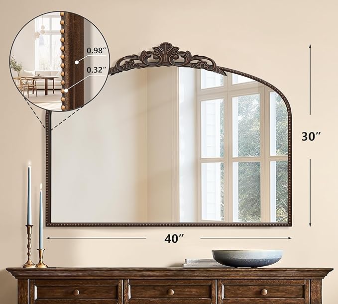 Micasso Bronze Large Vintage Mirror, Living Room - Image 4