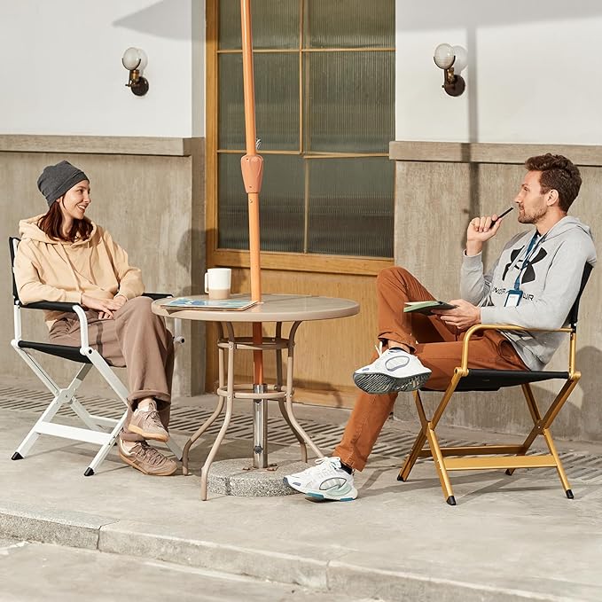 EVER ADVANCED Aluminum Directors Chair, Folding Studio Movie Chairs Camping - Image 9