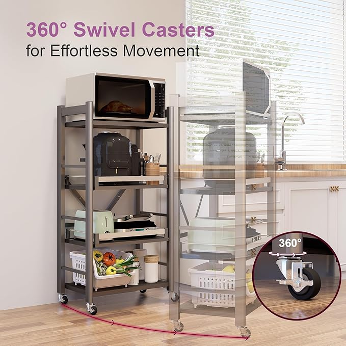 4-Tier Pull Out Kitchen Baker's Rack - Image 6