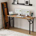 Frylr Small Folding Computer Desk – 55.1 Inch Portable Table by Frylr