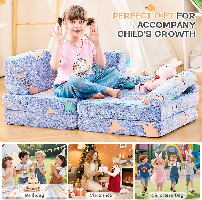 IFNOW Modular Kids Play Couch, Toddler Couch Kids Sofa, Child Sectional Sofa - Image 7