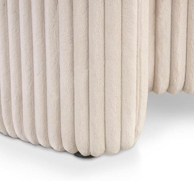 Furniture of America Lennox Modern Chenille 25-inch Round Storage Ottoman - Image 17