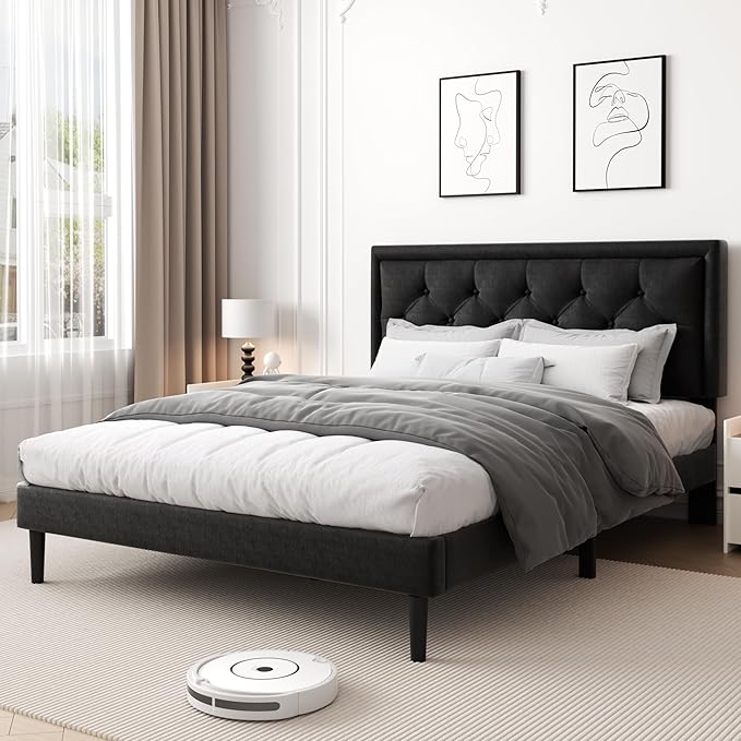 Queen Size Platform Bed Frame by CXVXbedframe