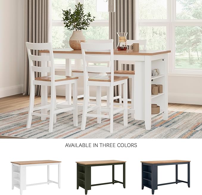 Signature Design by Ashley Gesthaven Farmhouse Counter Height Dining Table - Image 7