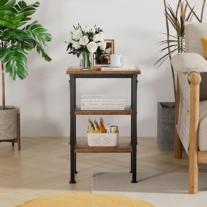 VECELO Modern Nightstands X-Design Side End Table Night Stand - Image 4