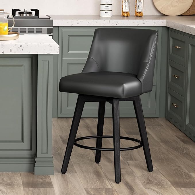 Counter Height Bar Stool, Modern Swivel Barstools by ErdoruLiving