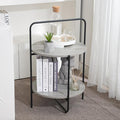 Mijas 2-Tier Side Table, Round End Table, A Stylish and Functional Addition by AVCONNECT