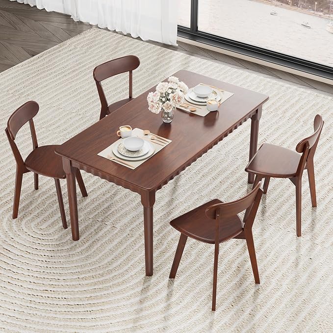 47.2 Inch Solid Wood Dining Table - Image 2