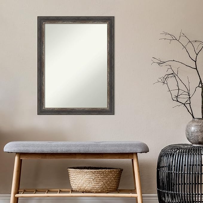 Amanti Art Brown Bathroom Mirror - Image 5