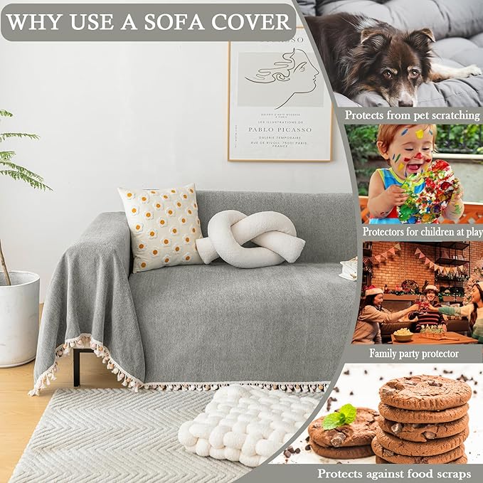 HANDONTIME Couch Slipcovers for Sofas - Image 4