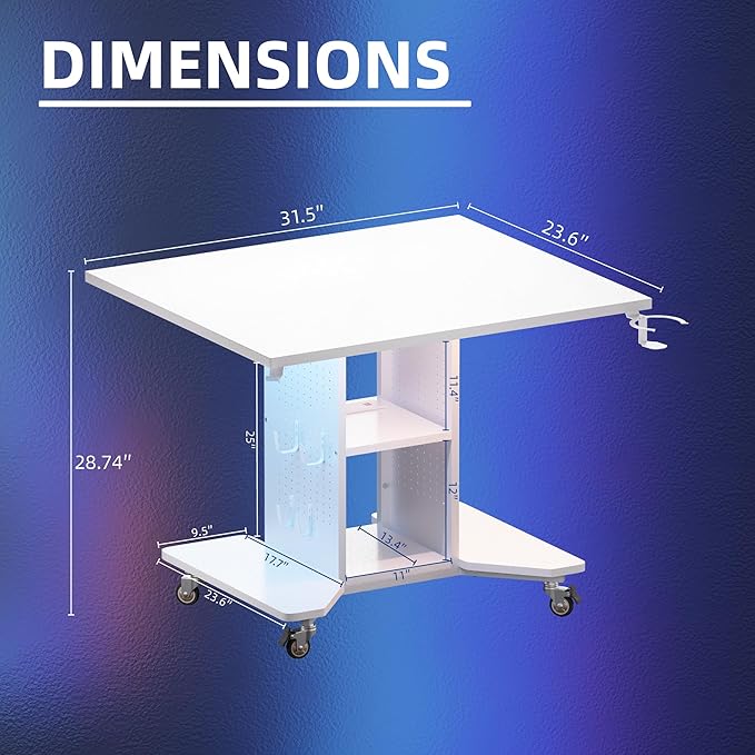 Pamray Small Rolling Gaming Desk - Image 3